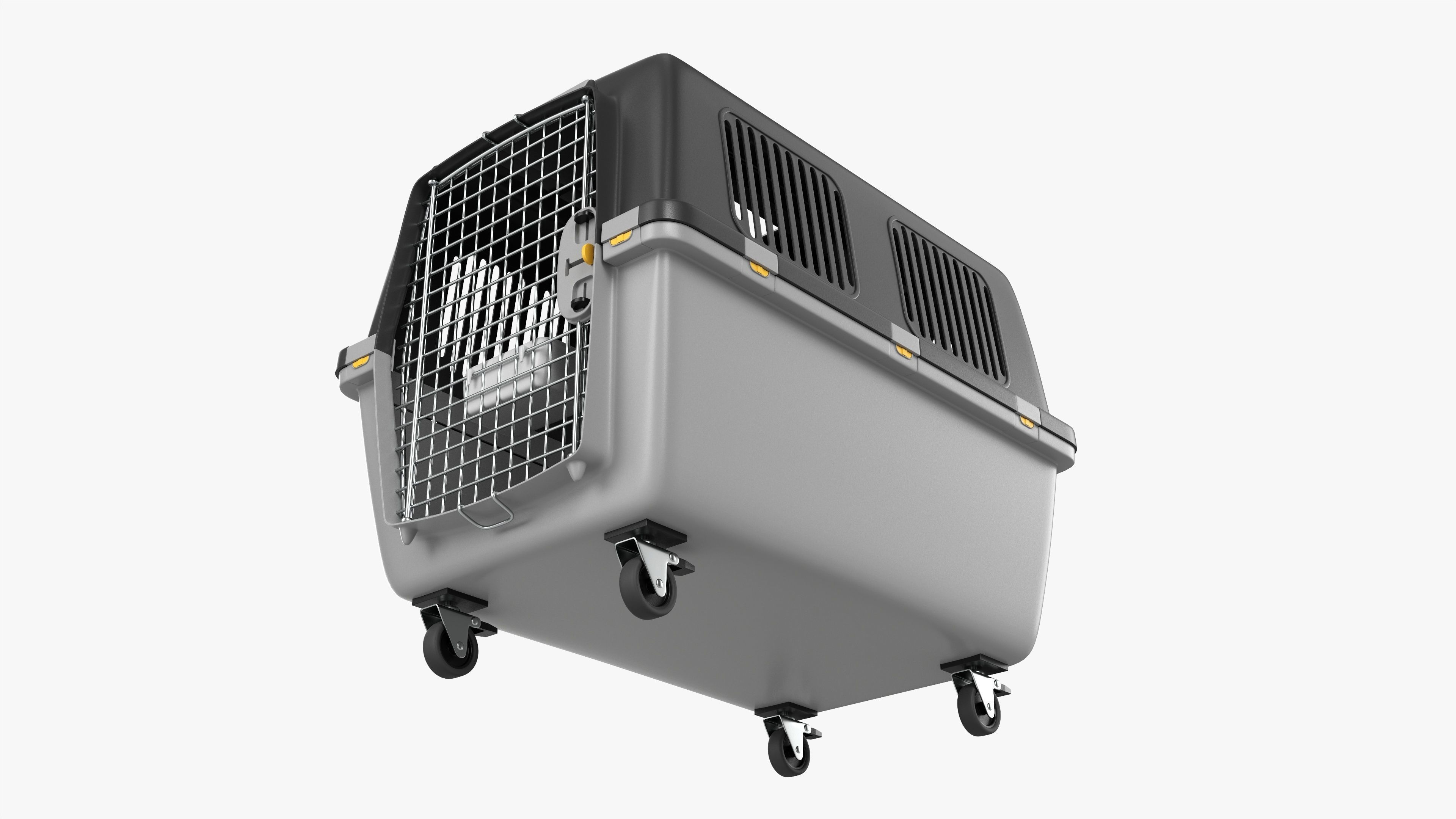 Large travel pet carrier 3D model_2