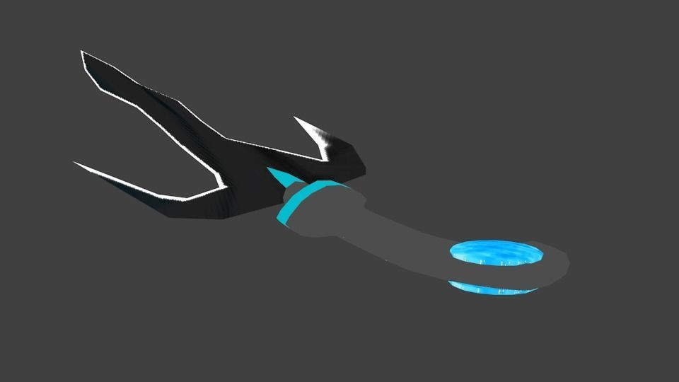 Kerisai-3 sword Low-poly 3D model_3