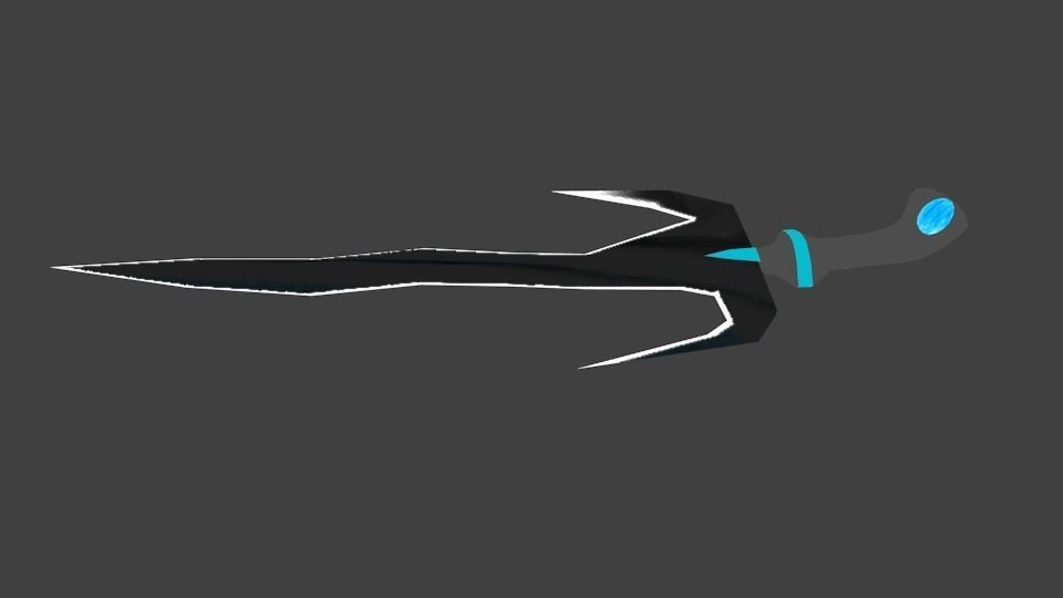 Kerisai-3 sword Low-poly 3D model_6