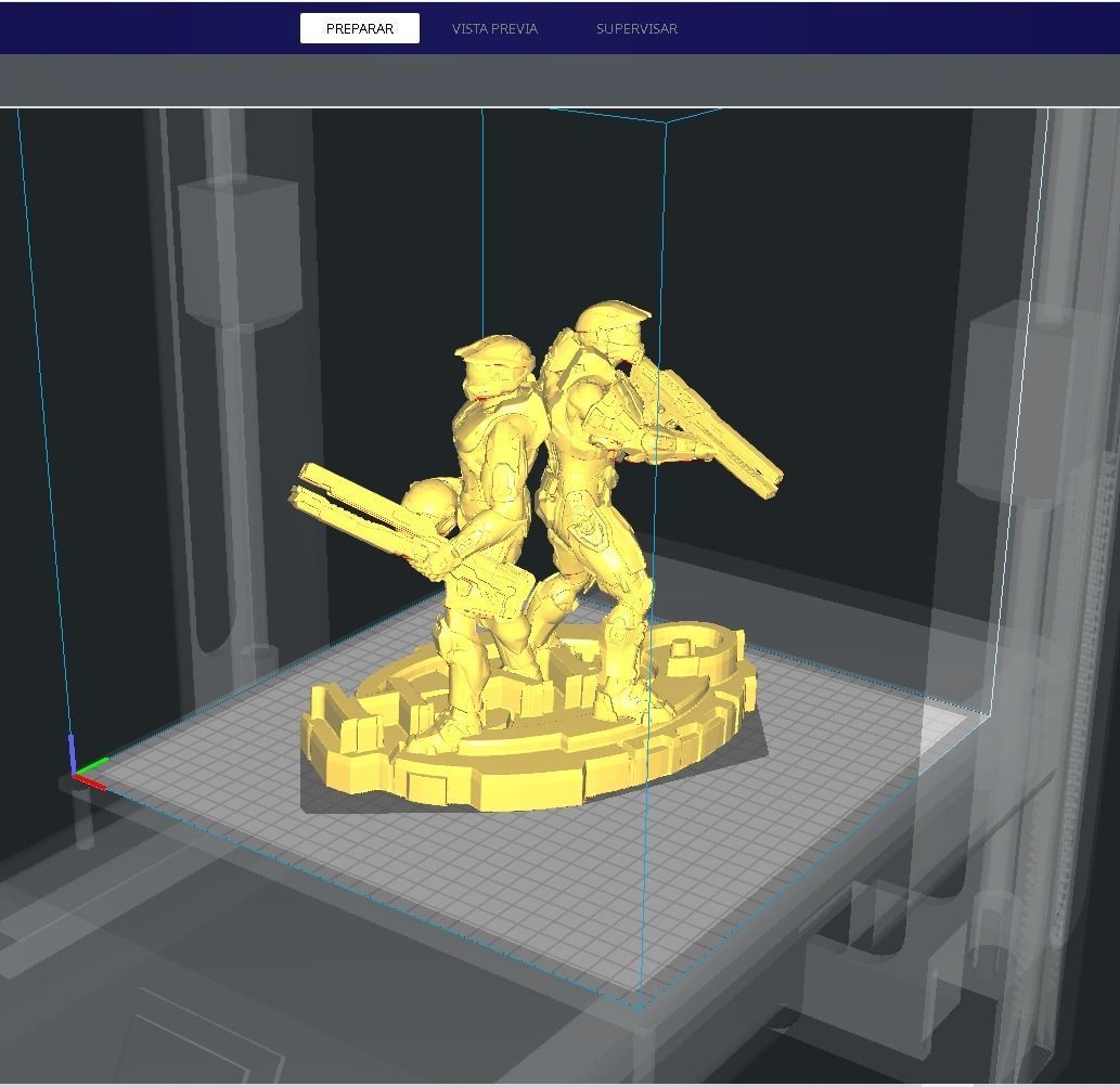 Halo war 3D print model_4