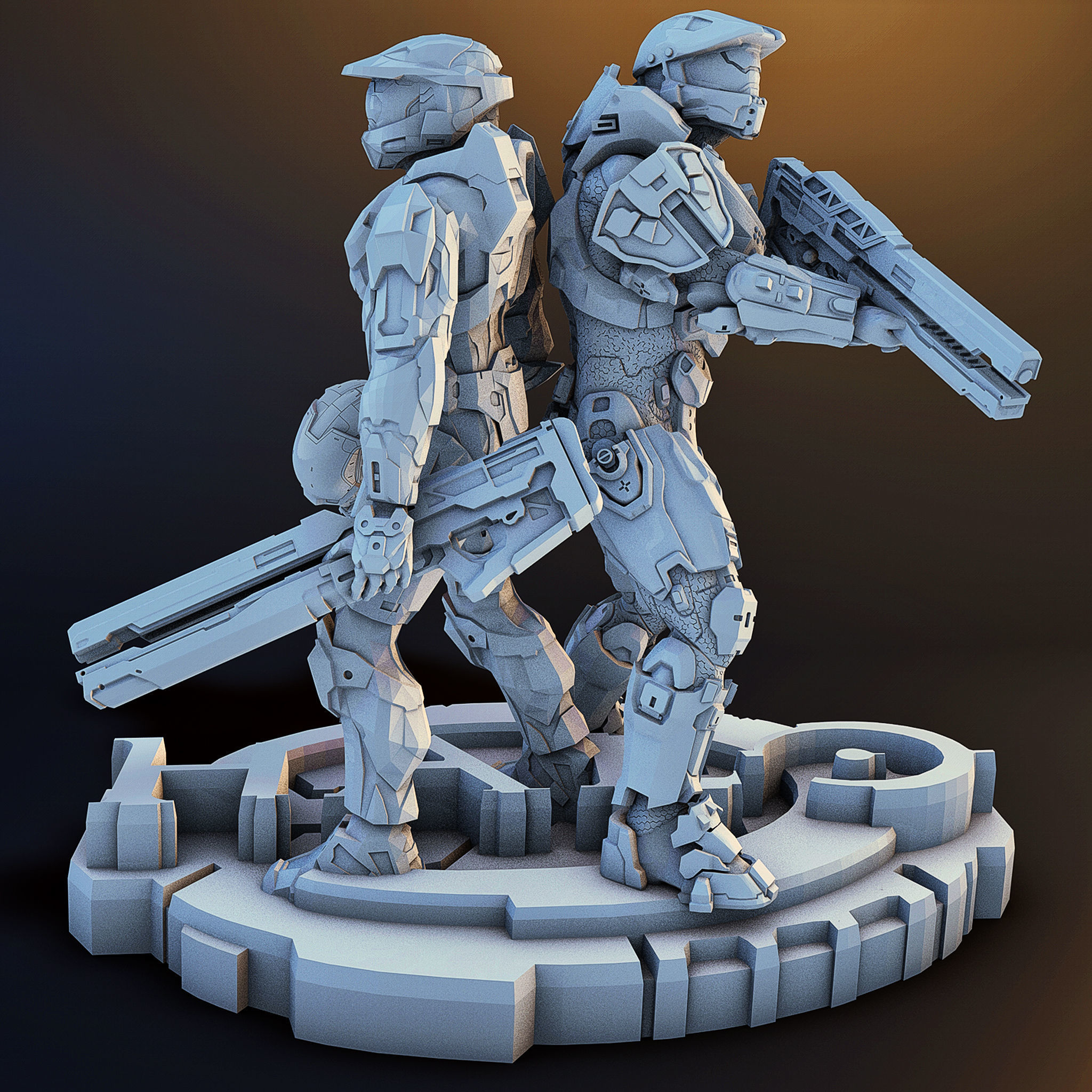 Halo war 3D print model_3