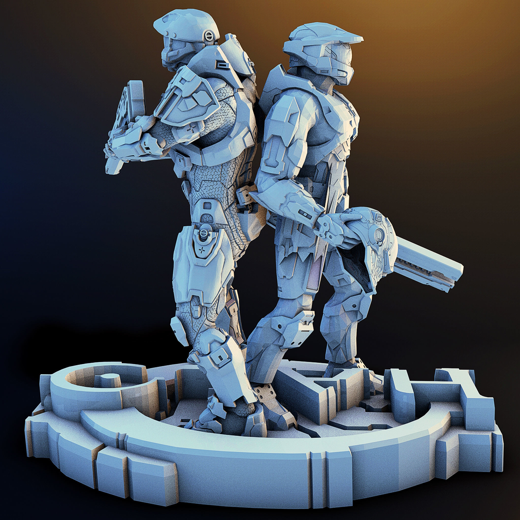 Halo war 3D print model_1