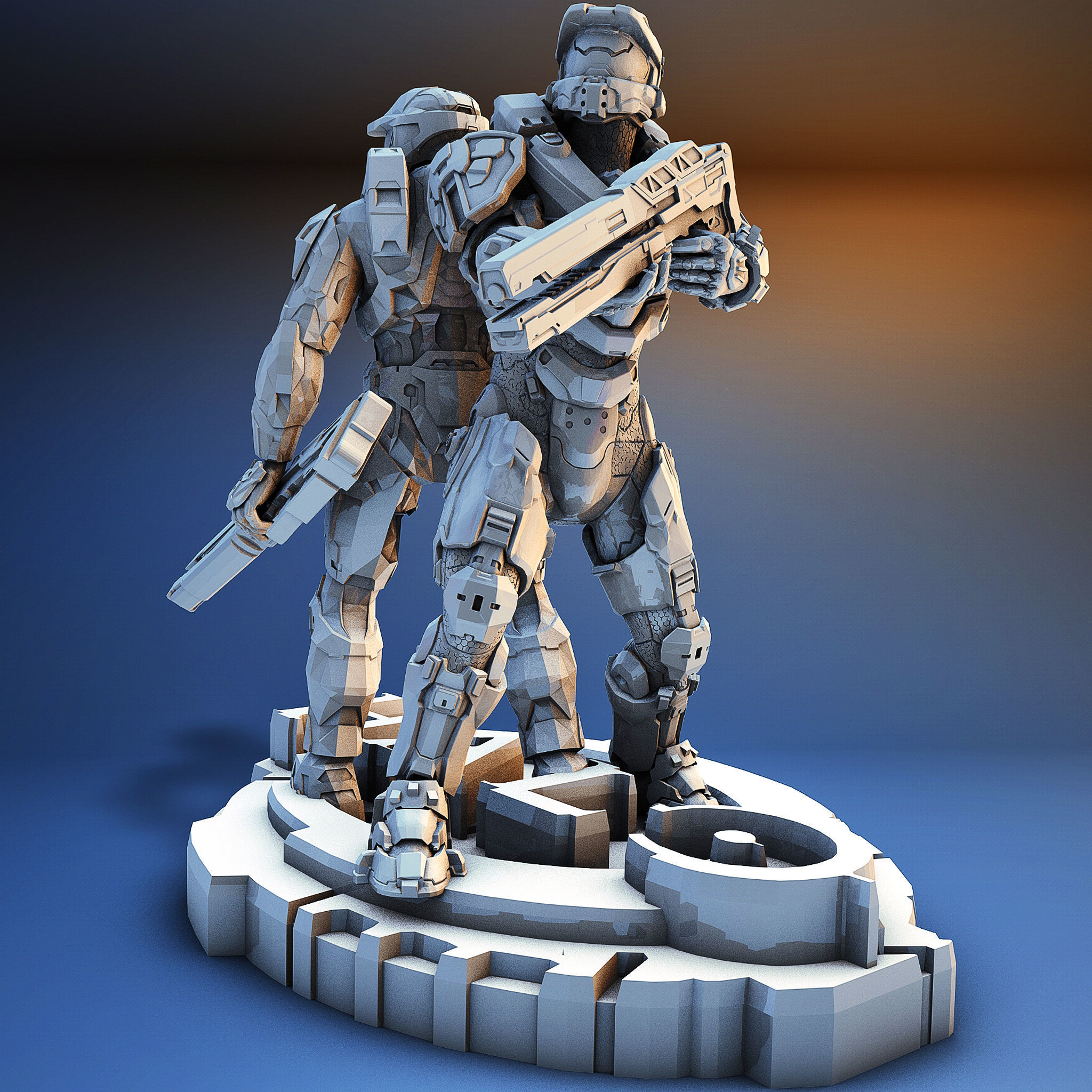 Halo war 3D print model_2