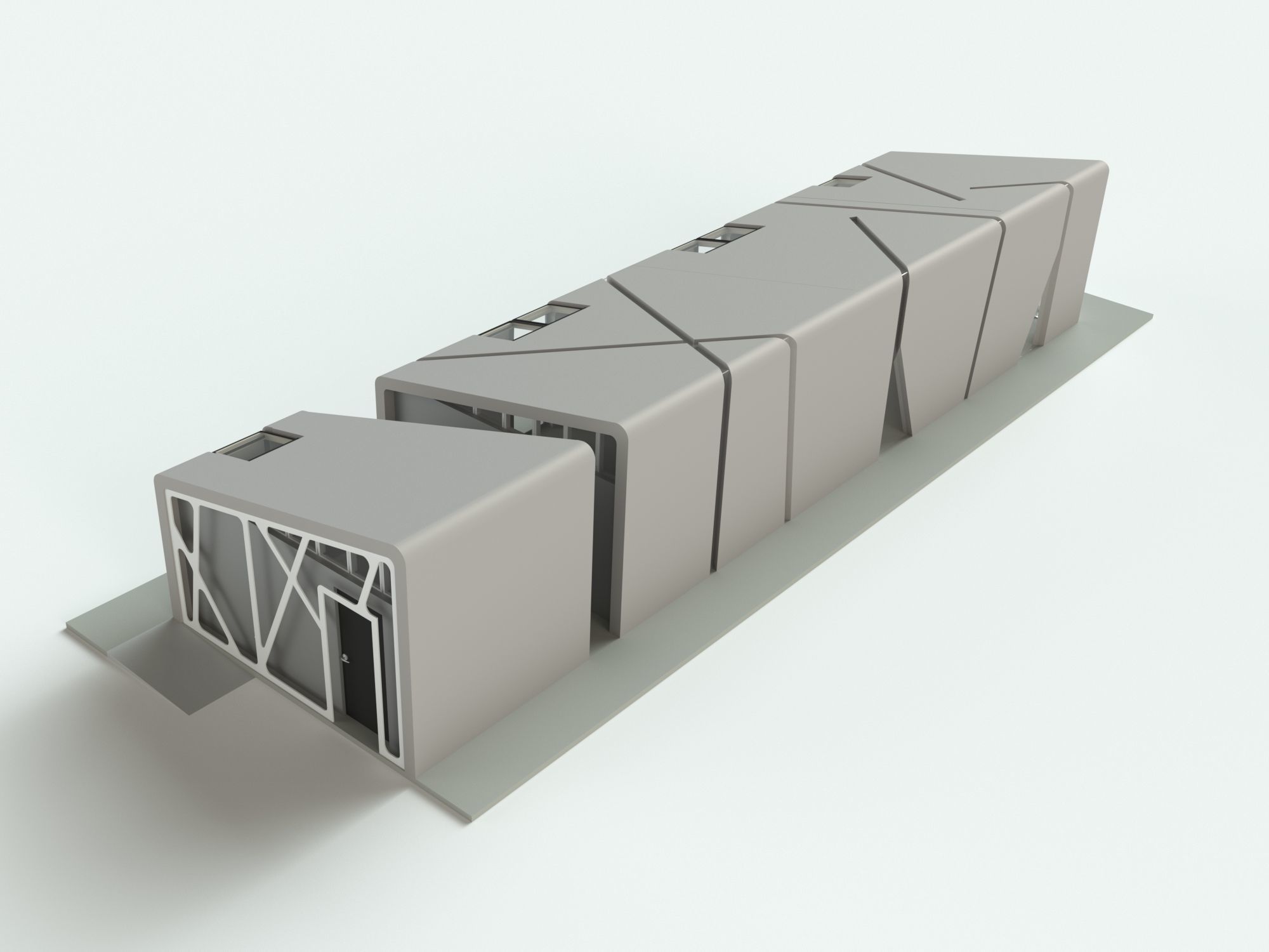 Mini-Mart  Shopping pavilion  3D model_2