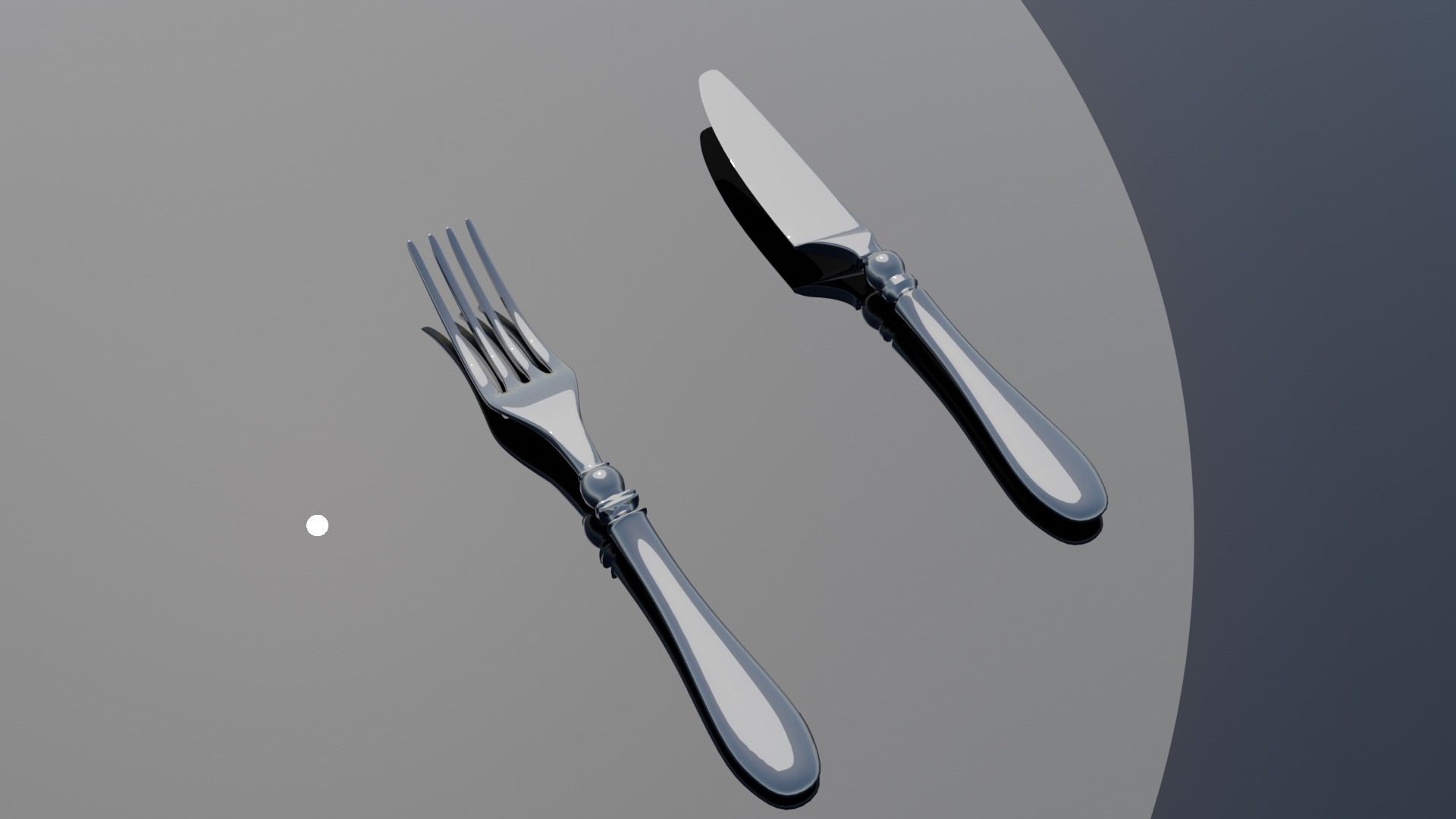 Fork and Knife 3D Model - Free High - Poly Cutlery Free 3D model_3