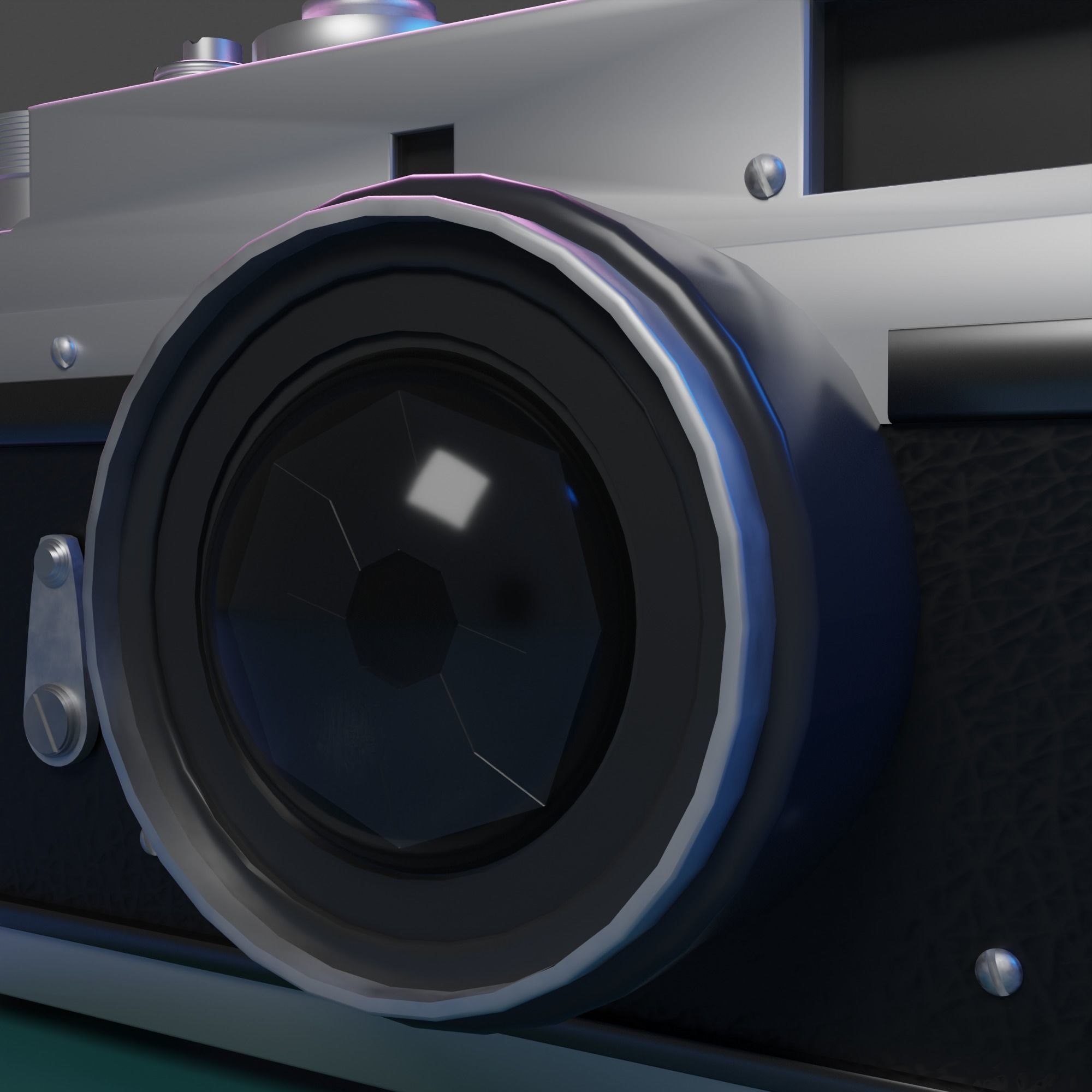 Vintage Camera 3D model_4