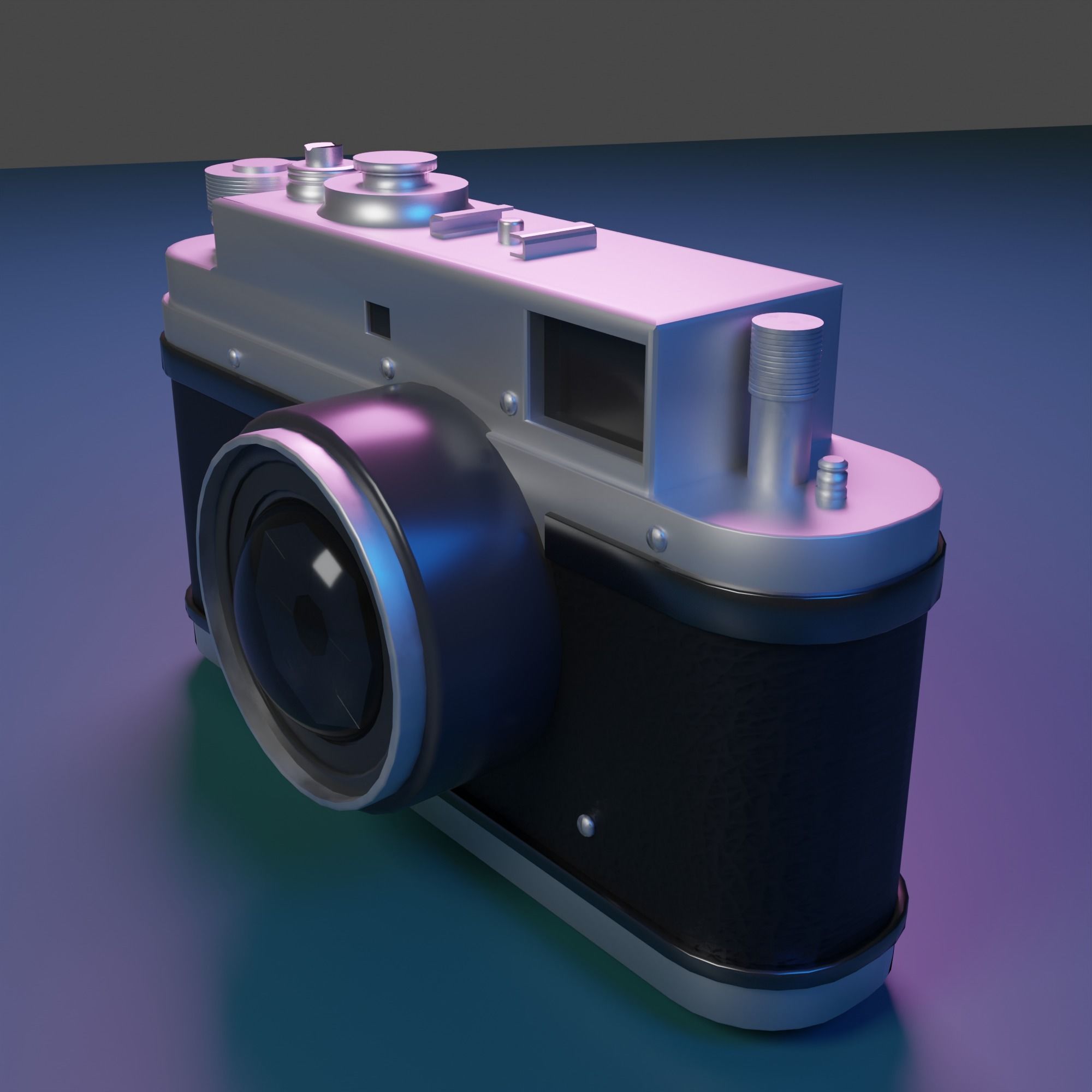 Vintage Camera 3D model_2