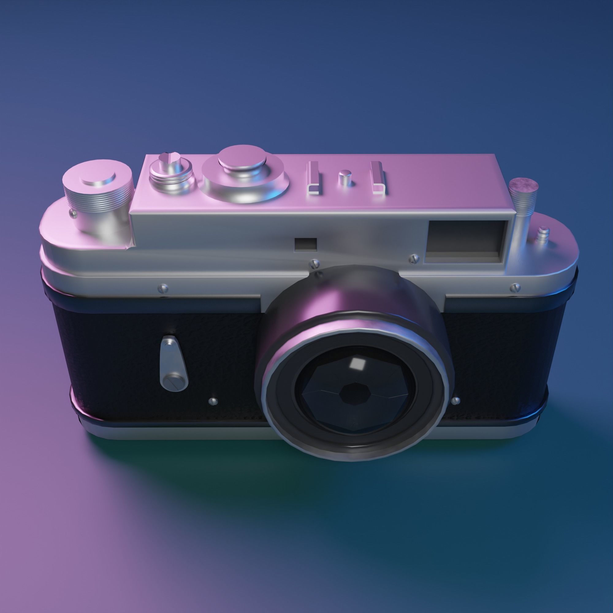 Vintage Camera 3D model_1