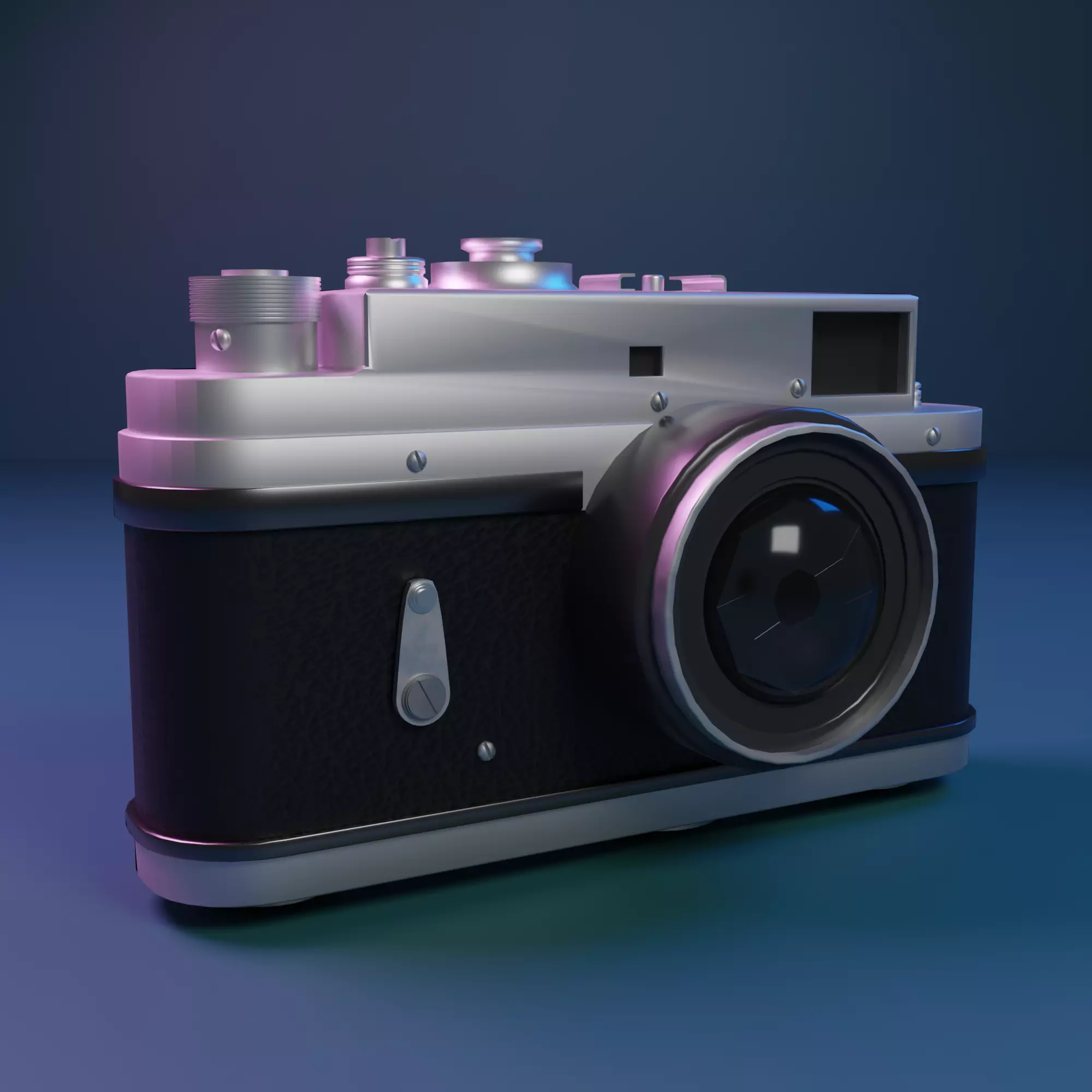 Vintage Camera 3D model_0