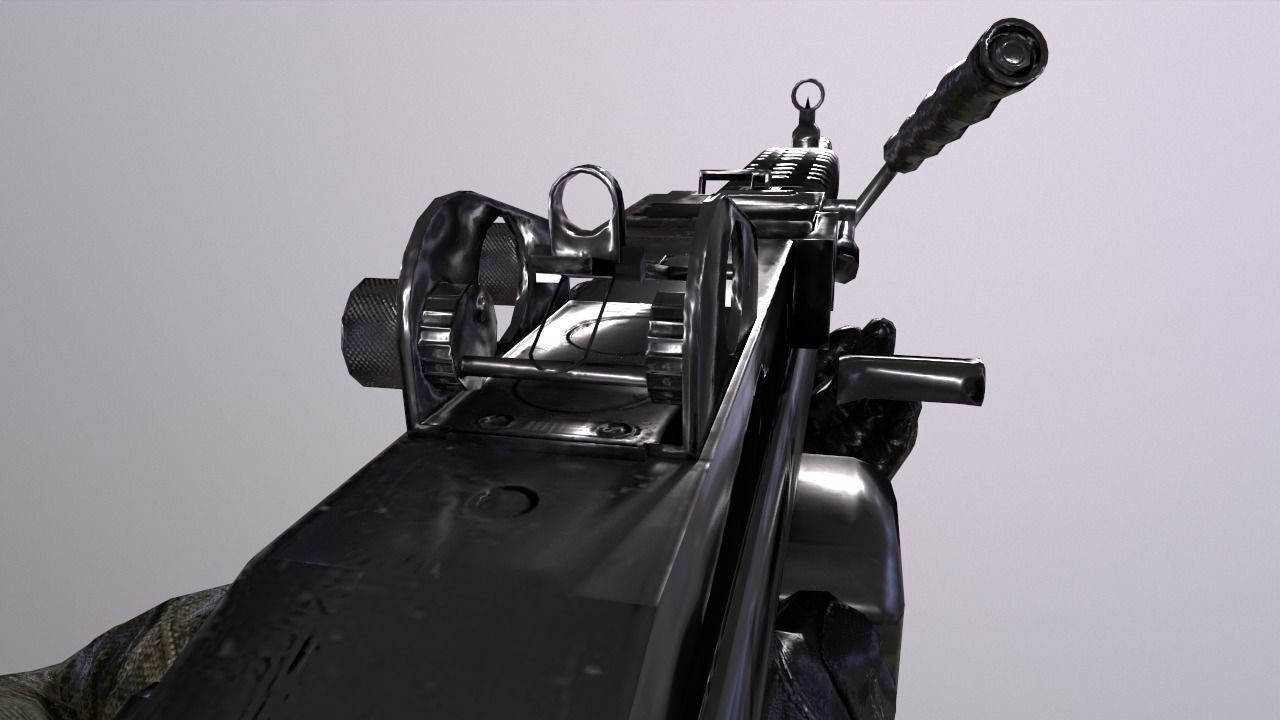  fps machine gun animations Low-poly 3D model_4