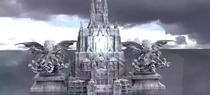 Temple of the Deep Cthulhu 2 3D model 3D model