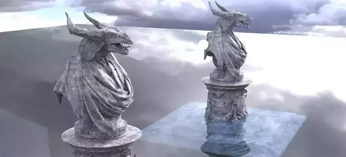 Dagon Statue 3D model