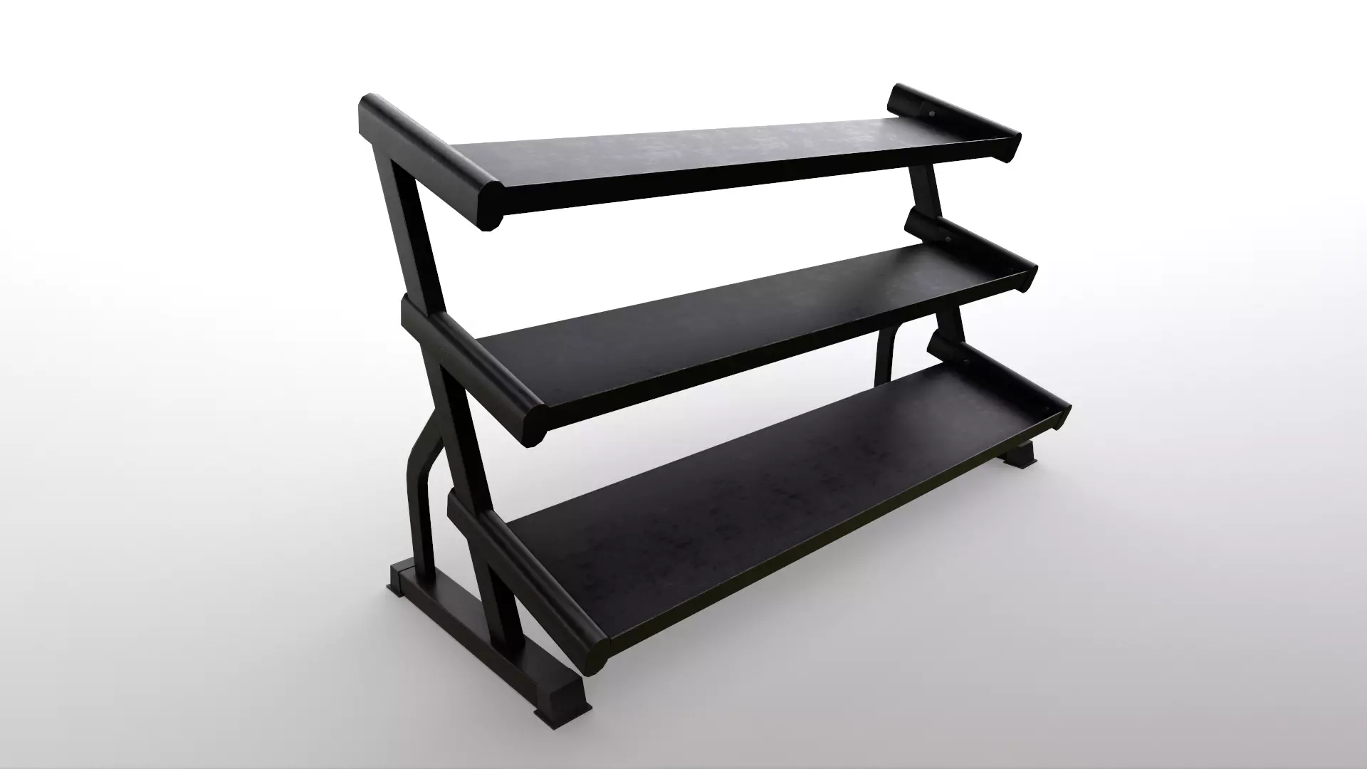 PBR Dumbbell Rack A Low-poly 3D model_0