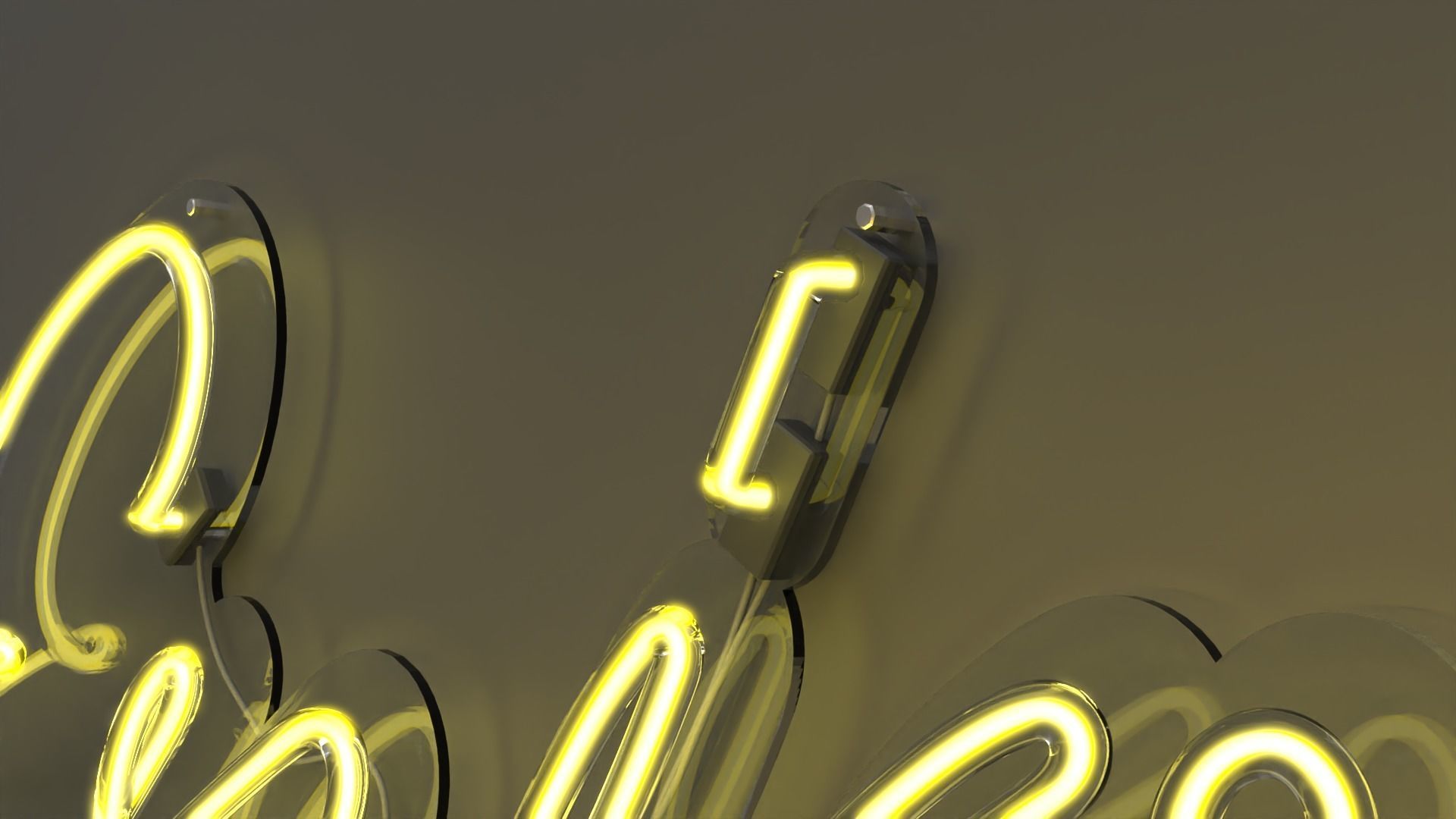 Enjoy - Neon Sign 3D model_2