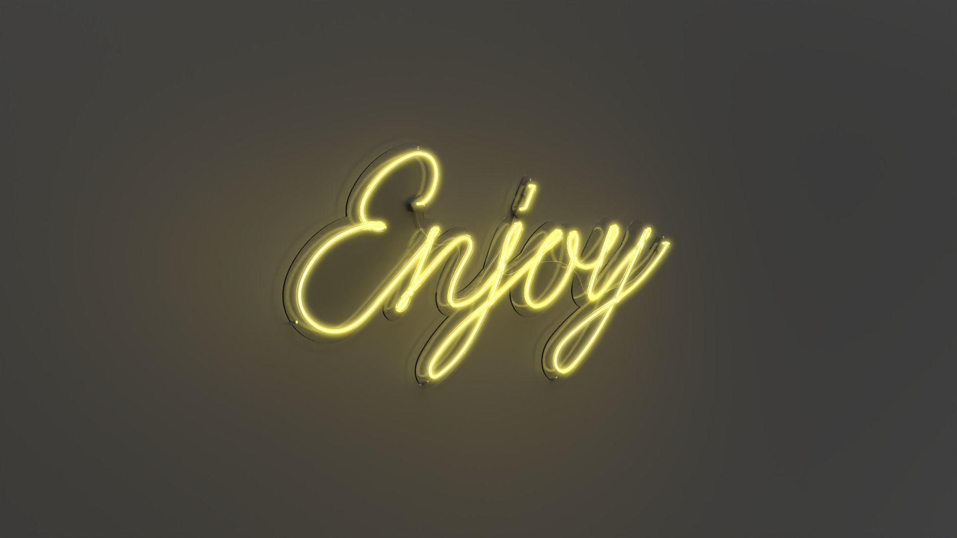 Enjoy - Neon Sign 3D model_5
