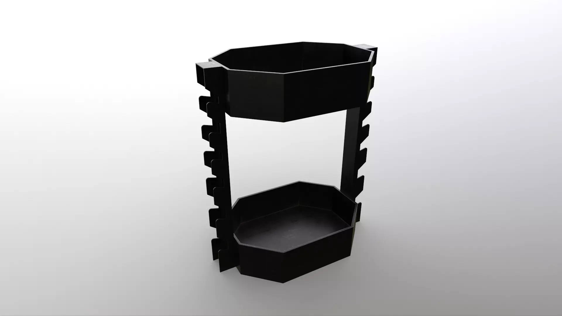 PBR Dumbbell Rack C Low-poly 3D model_0