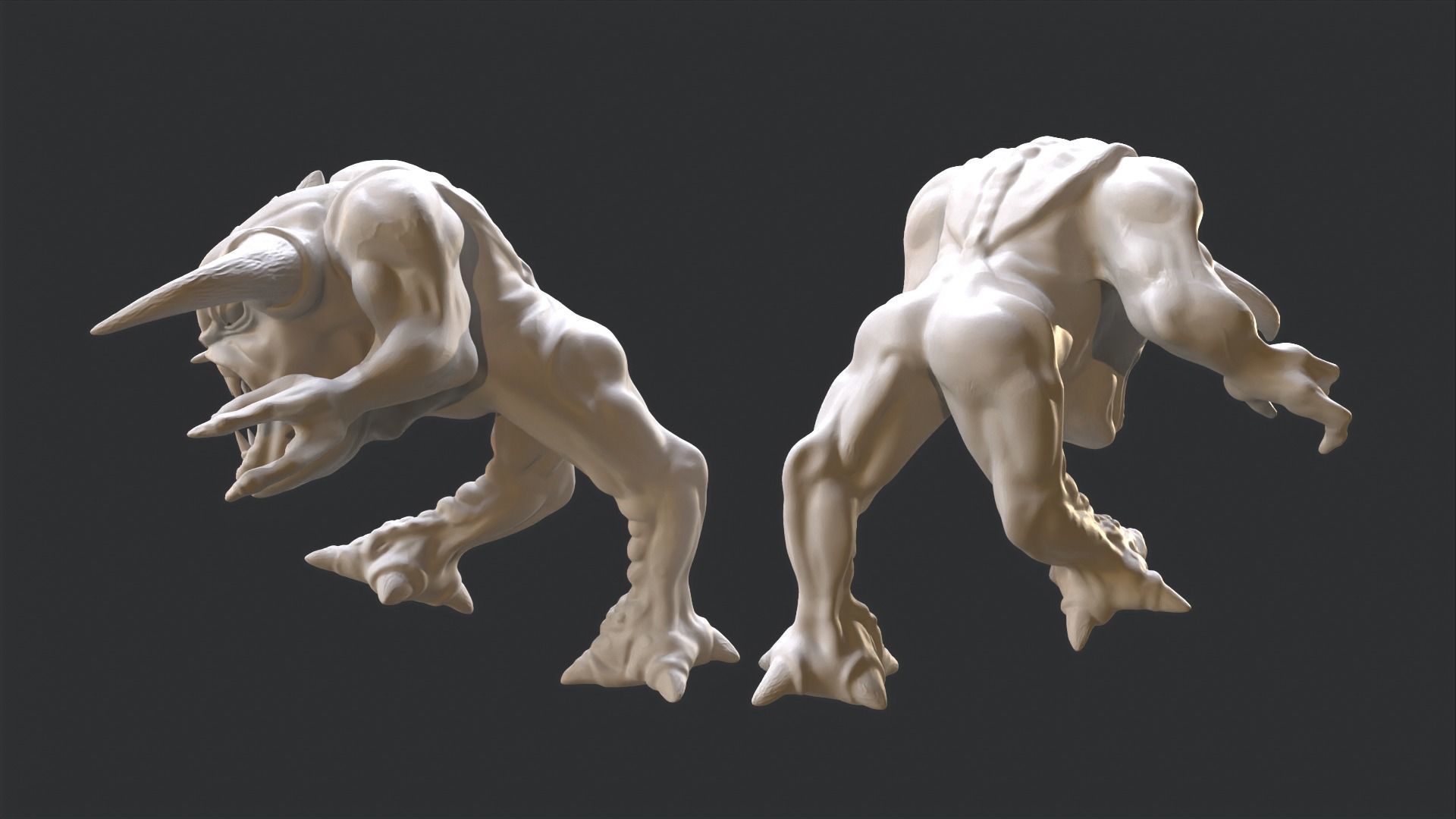 Doom Pinky Demon Print Model 3D print model_1