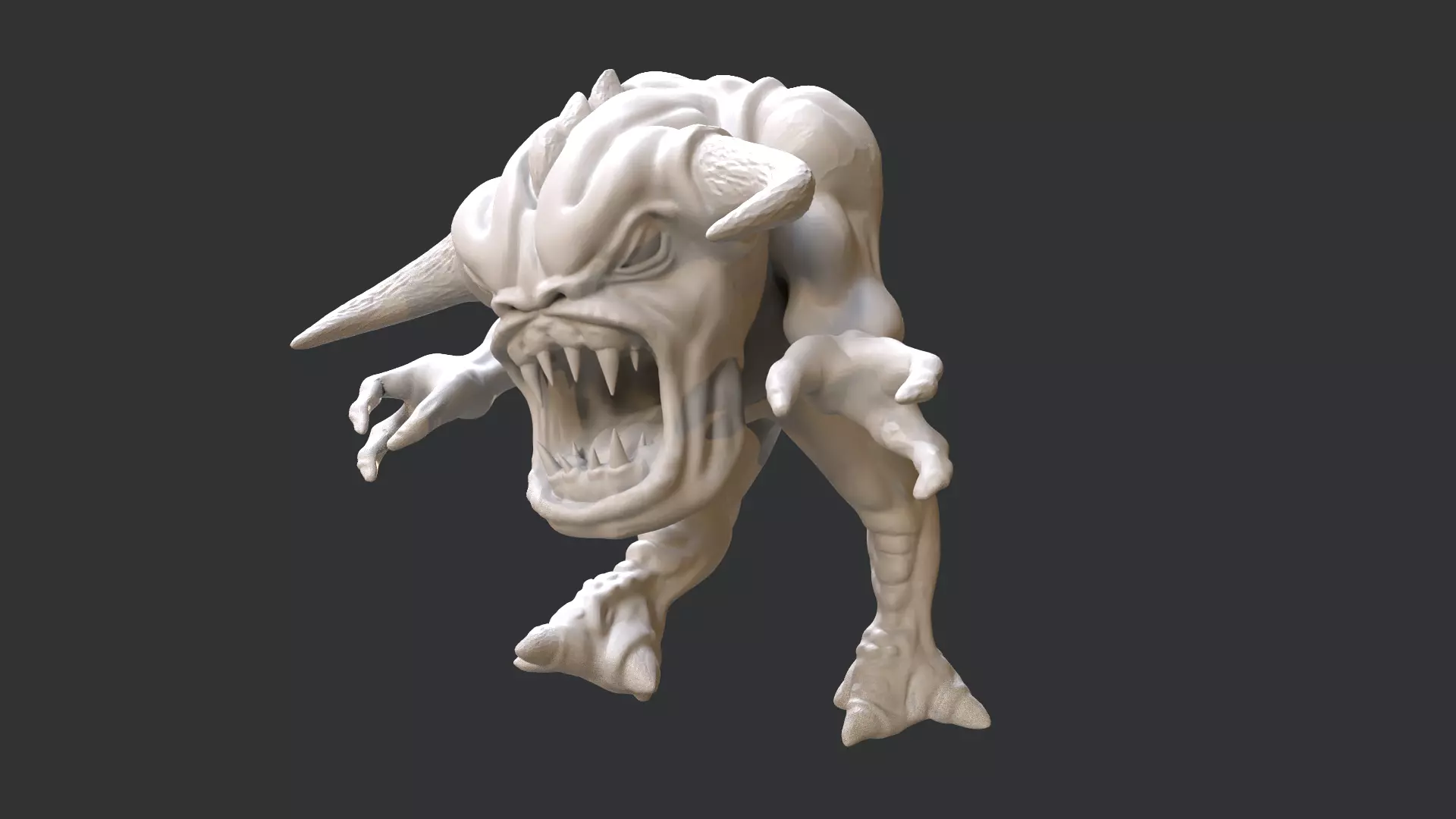 Doom Pinky Demon Print Model 3D print model_0