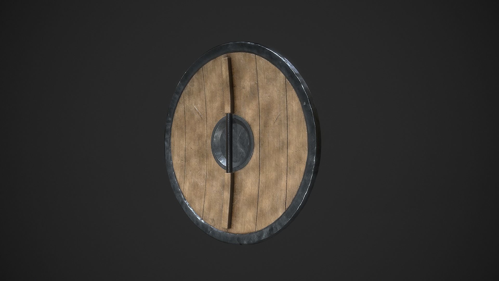 Medieval Shield A Low-poly 3D model_12