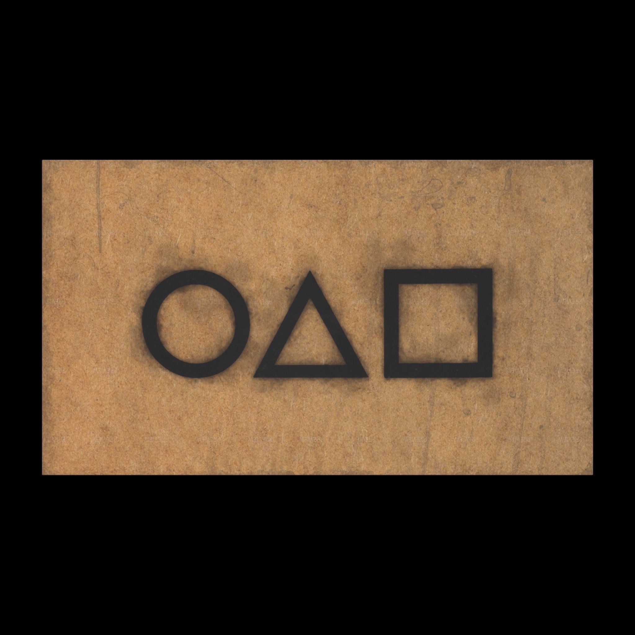 Squid Game Calling Card Free low-poly 3D model_2