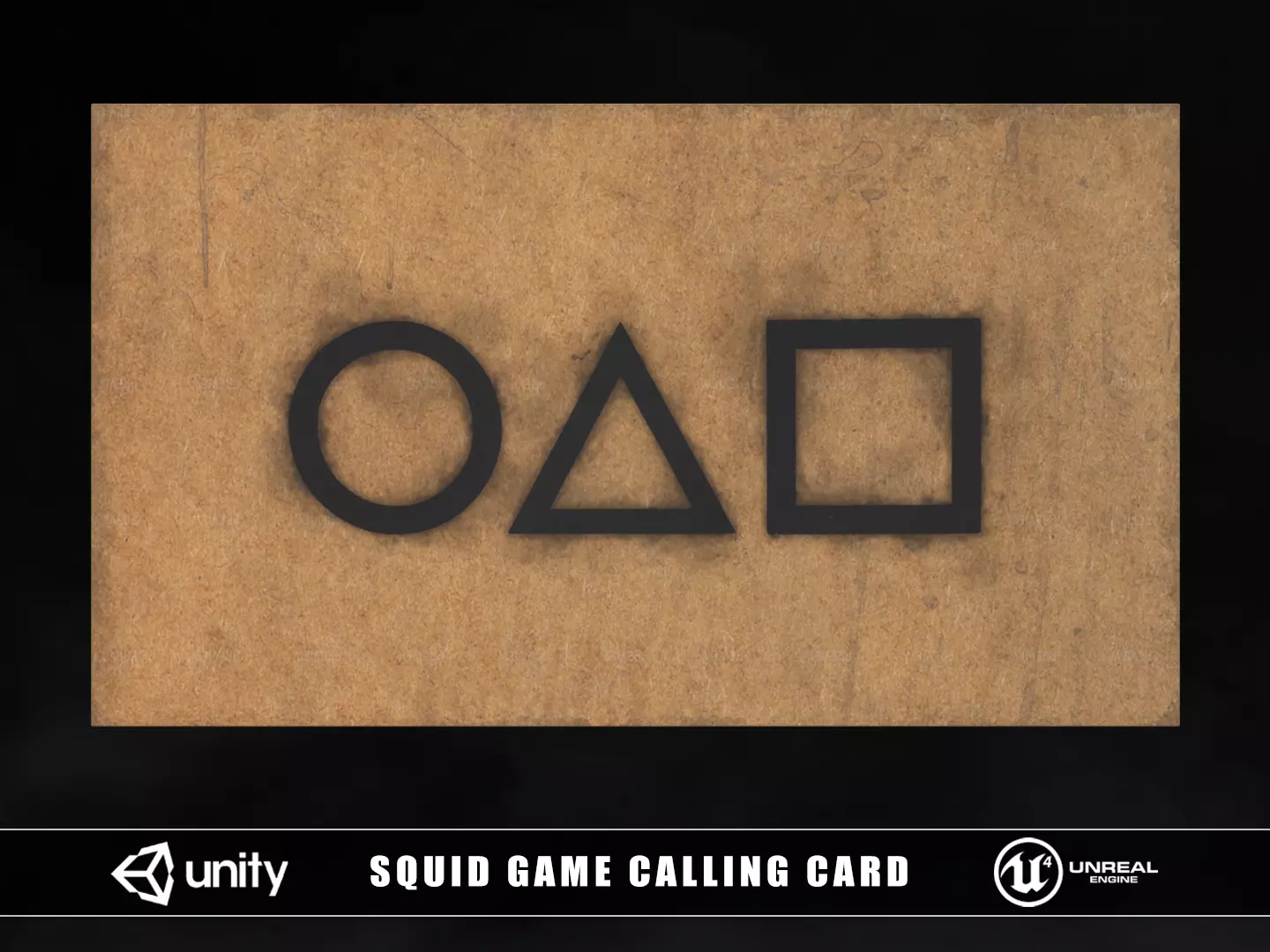 Squid Game Calling Card Free low-poly 3D model_0