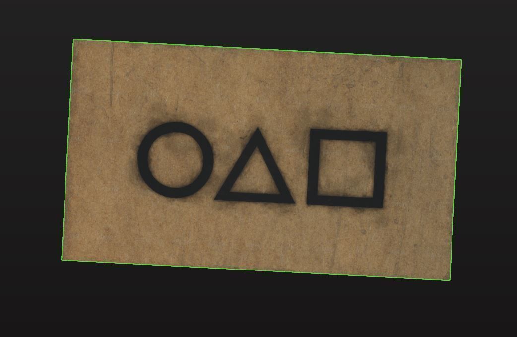 Squid Game Calling Card Free low-poly 3D model_5