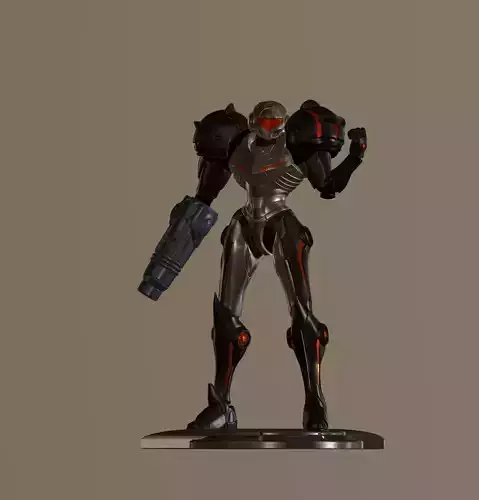 samus-phazon-suit-garage-kit metal man holding gun