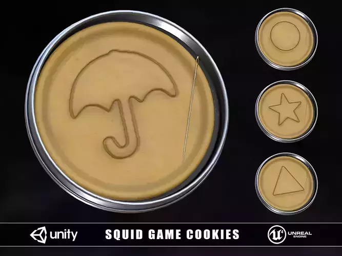 Squid Game Dalgona Cookies