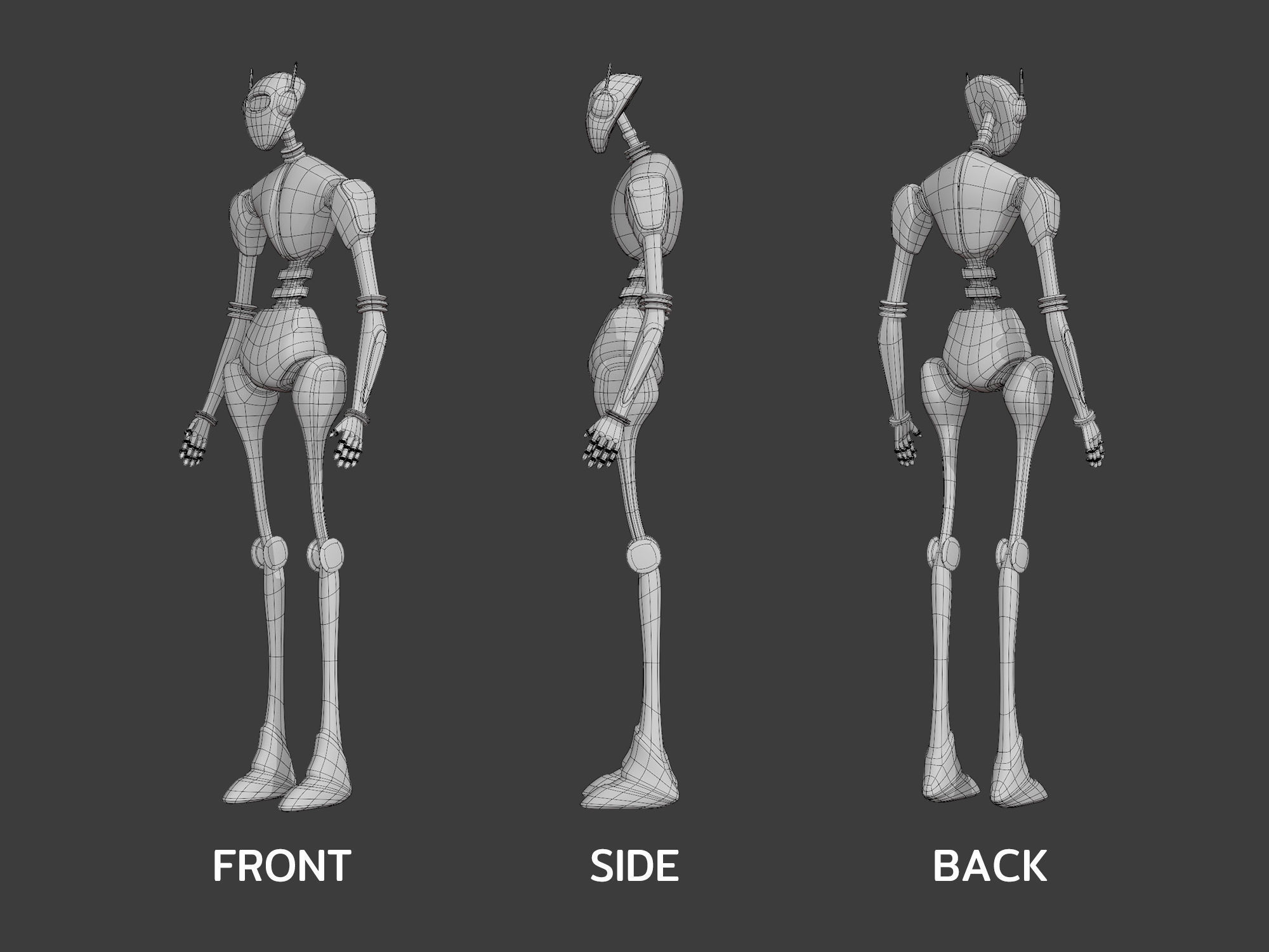 Robot design 3D model_2