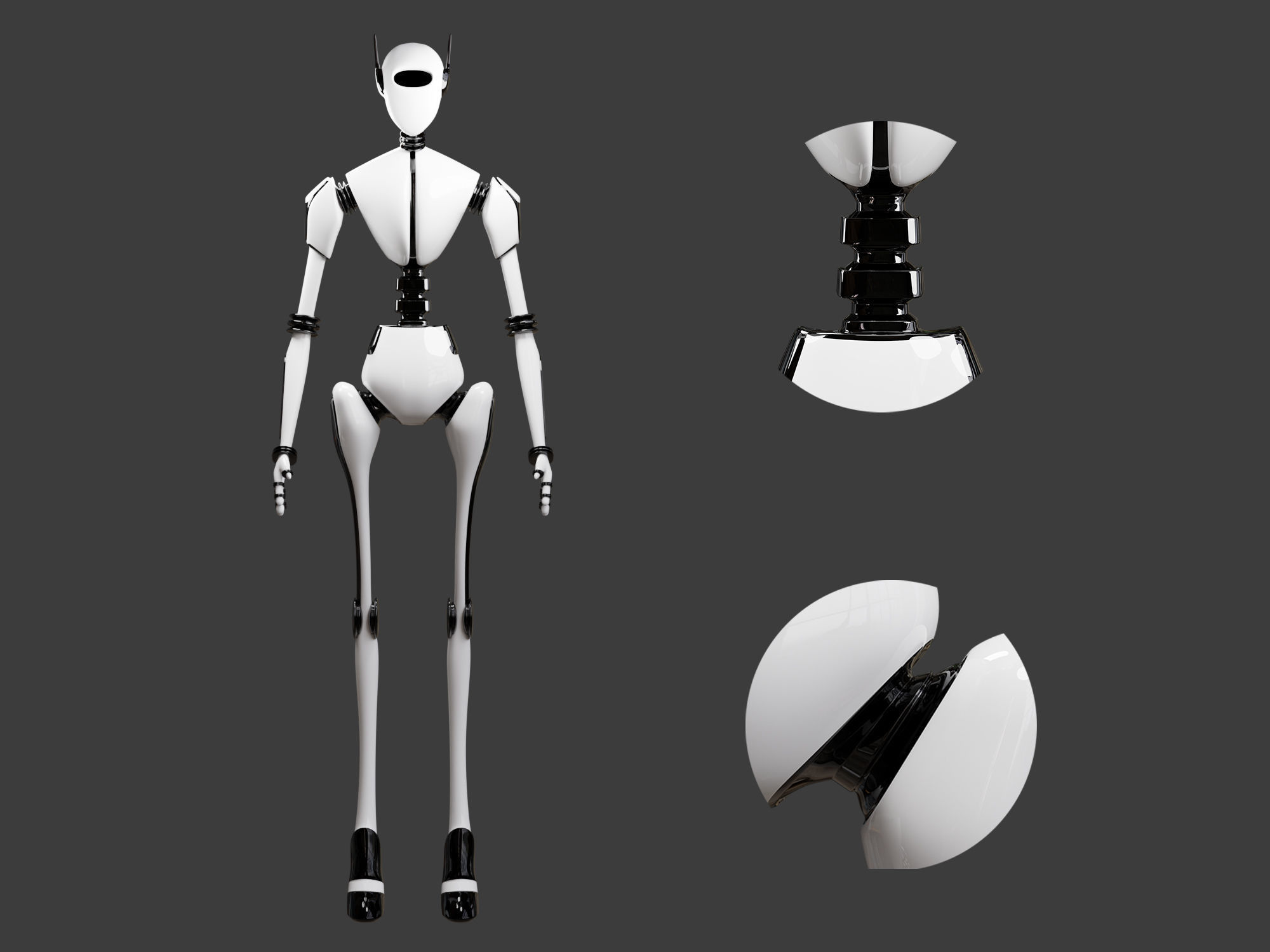 Robot design 3D model_5
