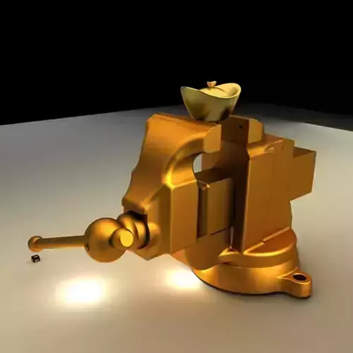 Chinese yuanbao swivel bench  3D model