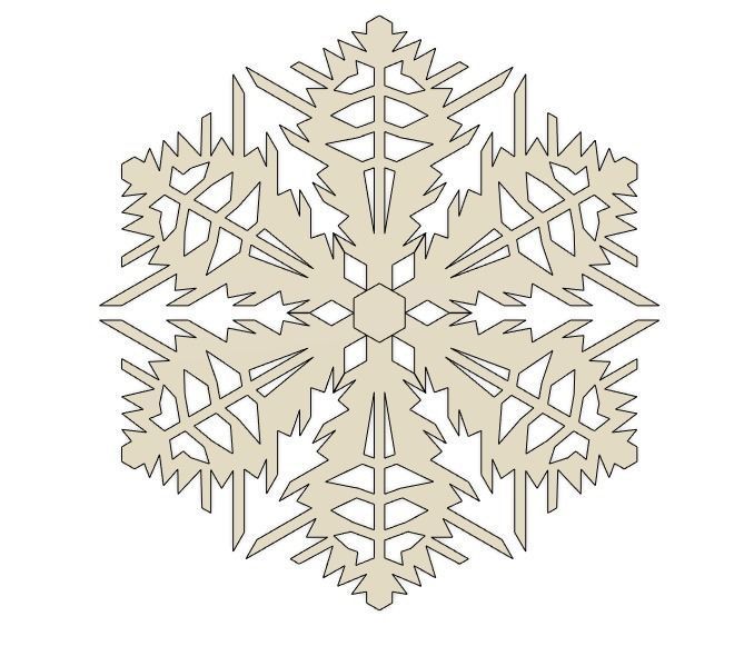 SnowFlake 3D print model_1