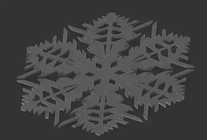 SnowFlake 3D print model
