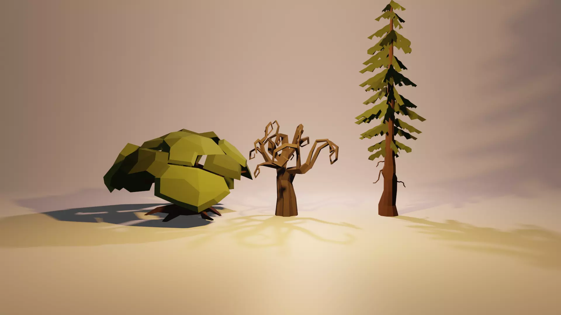 3D model Low poly trees for games and cartoon VR / AR / low-poly | CGTrader