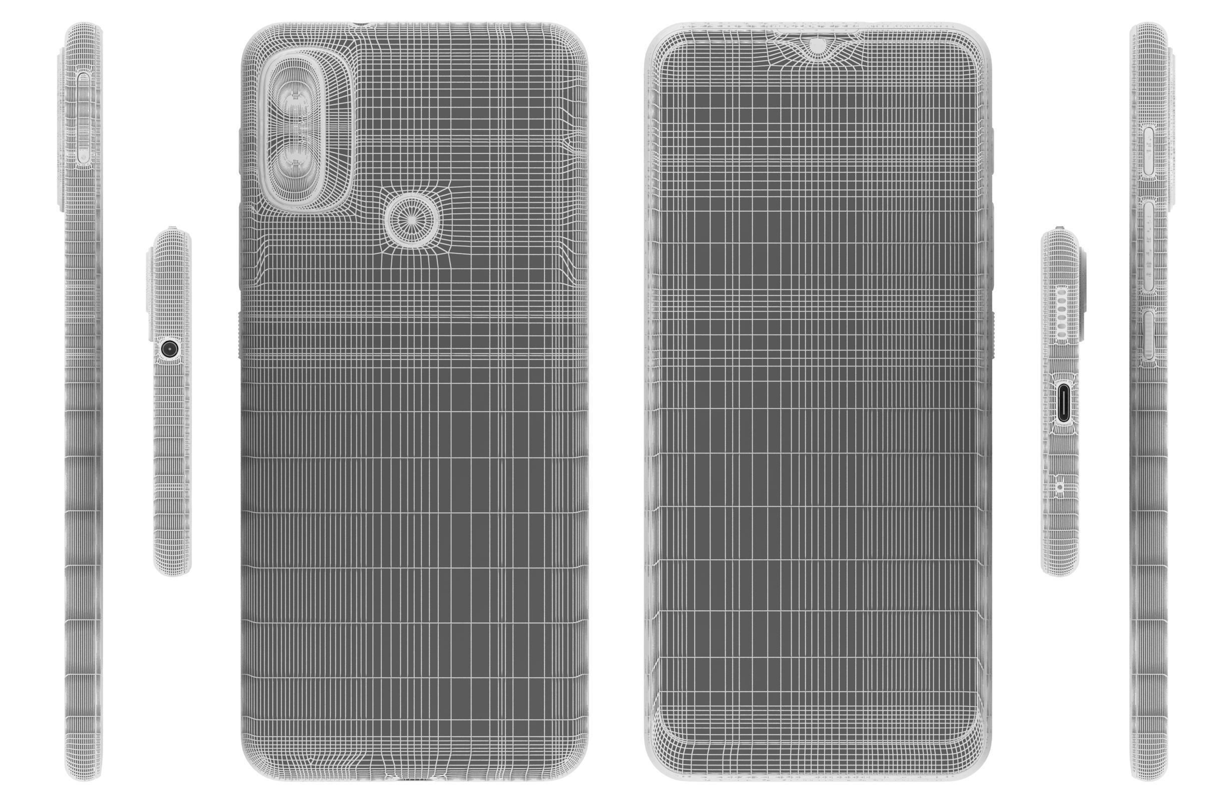 Motorola Moto E20 Blue And Gray 3D model_26