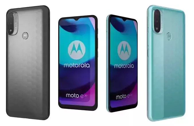 Motorola Moto E20 Blue And Gray