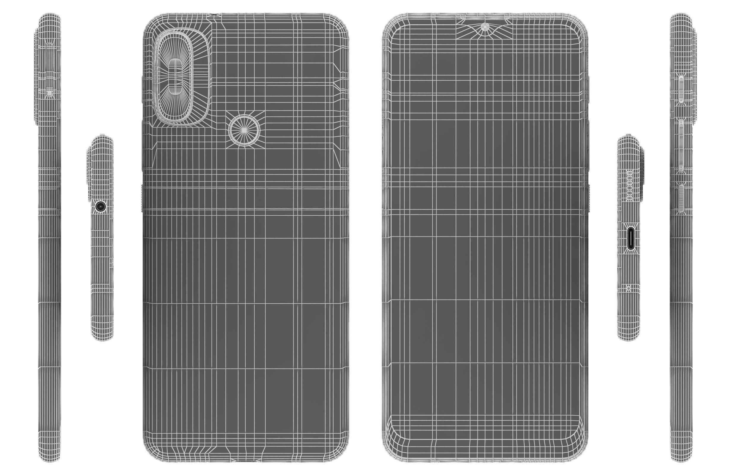 Motorola Moto E20 Blue And Gray 3D model_25