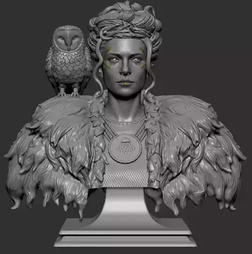 LAGERTHA BUST 2 3D print model
