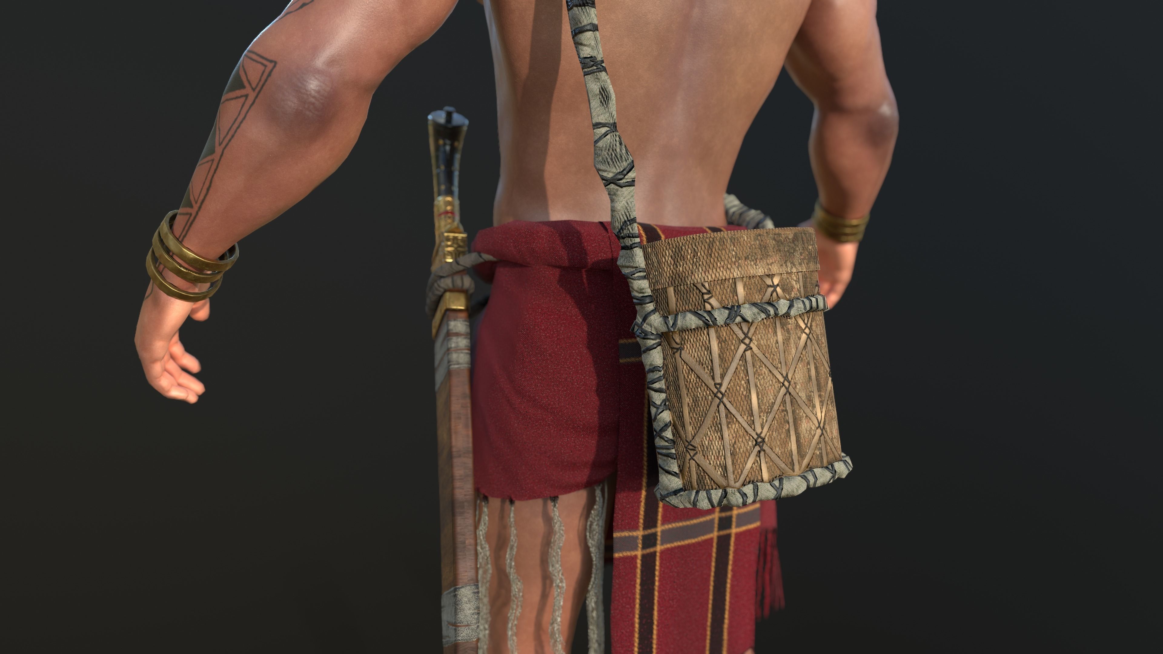 Lapu Lapu - real time character Low-poly 3D model_12