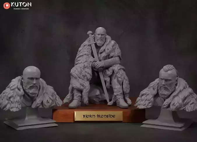 BJORN IRONSIDE WITH RAGNAR HEAD SWAP 3D print model