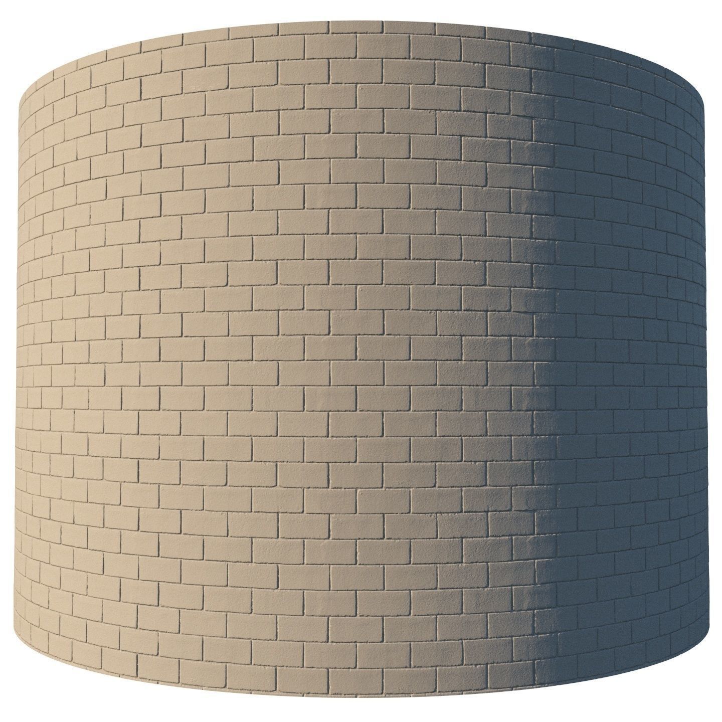 Cinder block wall material 8k seamless PBR 3D model_6