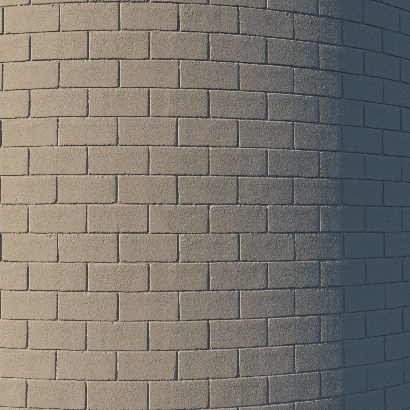 Cinder block wall material 8k seamless PBR 3D model_5
