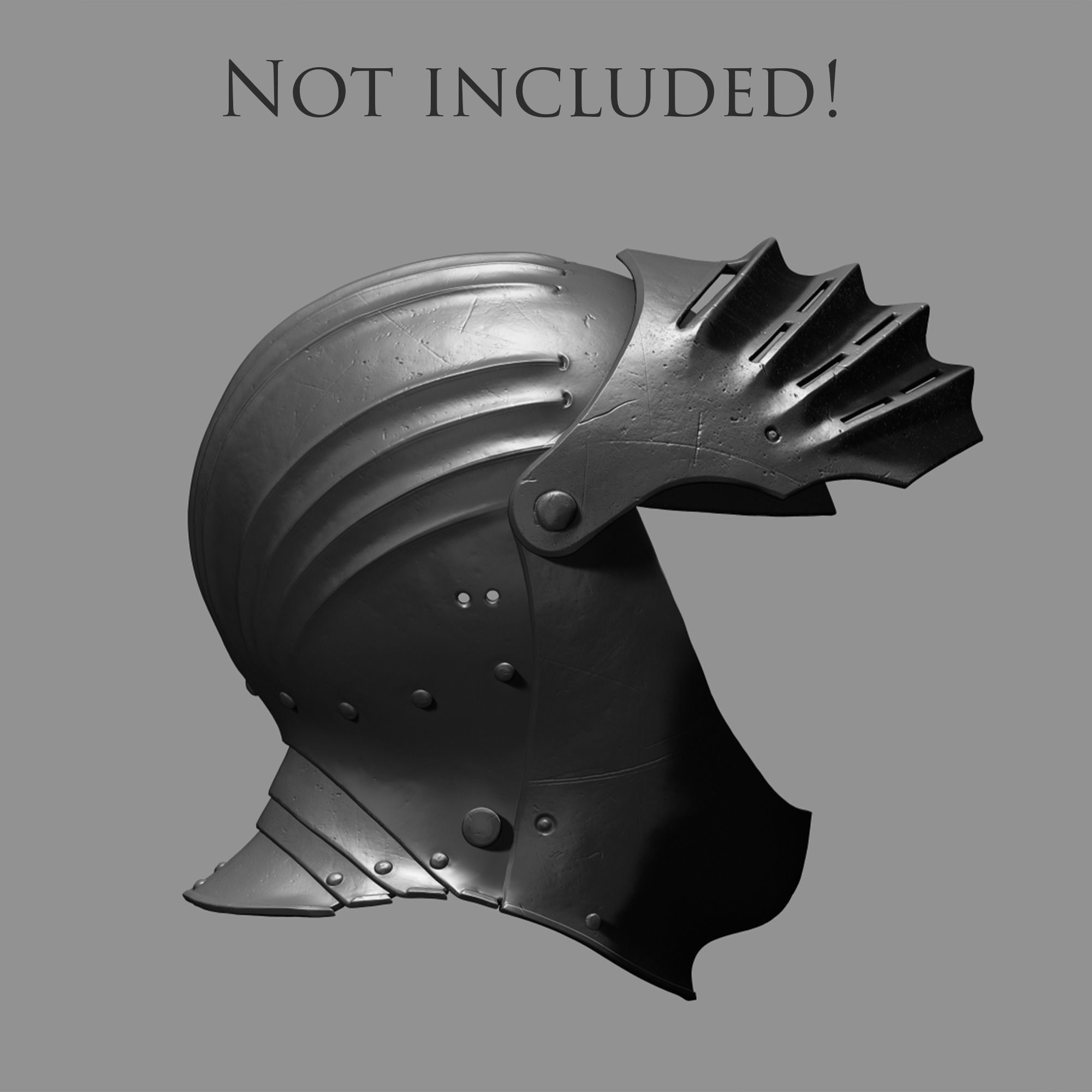 Maximilian Helmet  3D print model_7