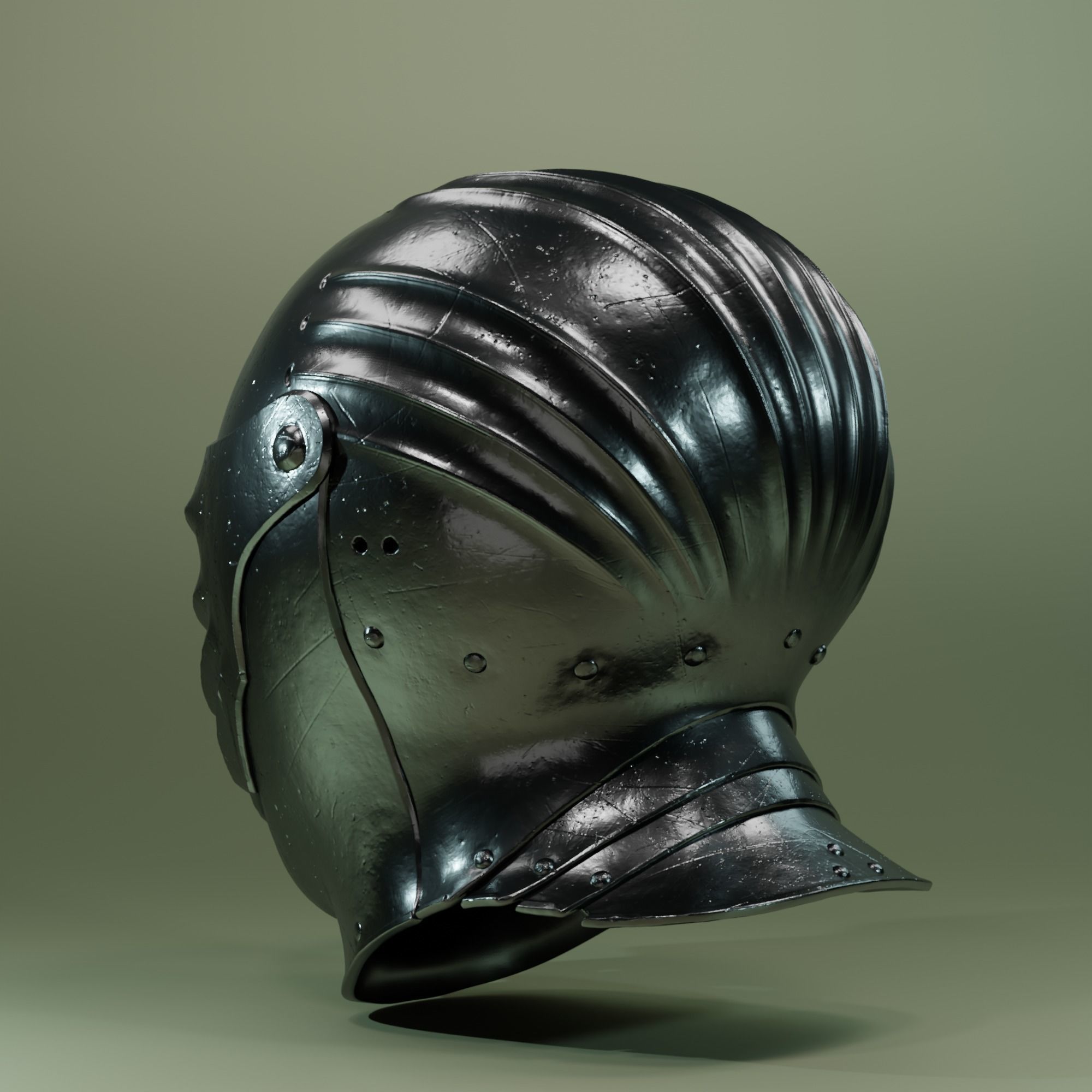 Maximilian Helmet  3D print model_3