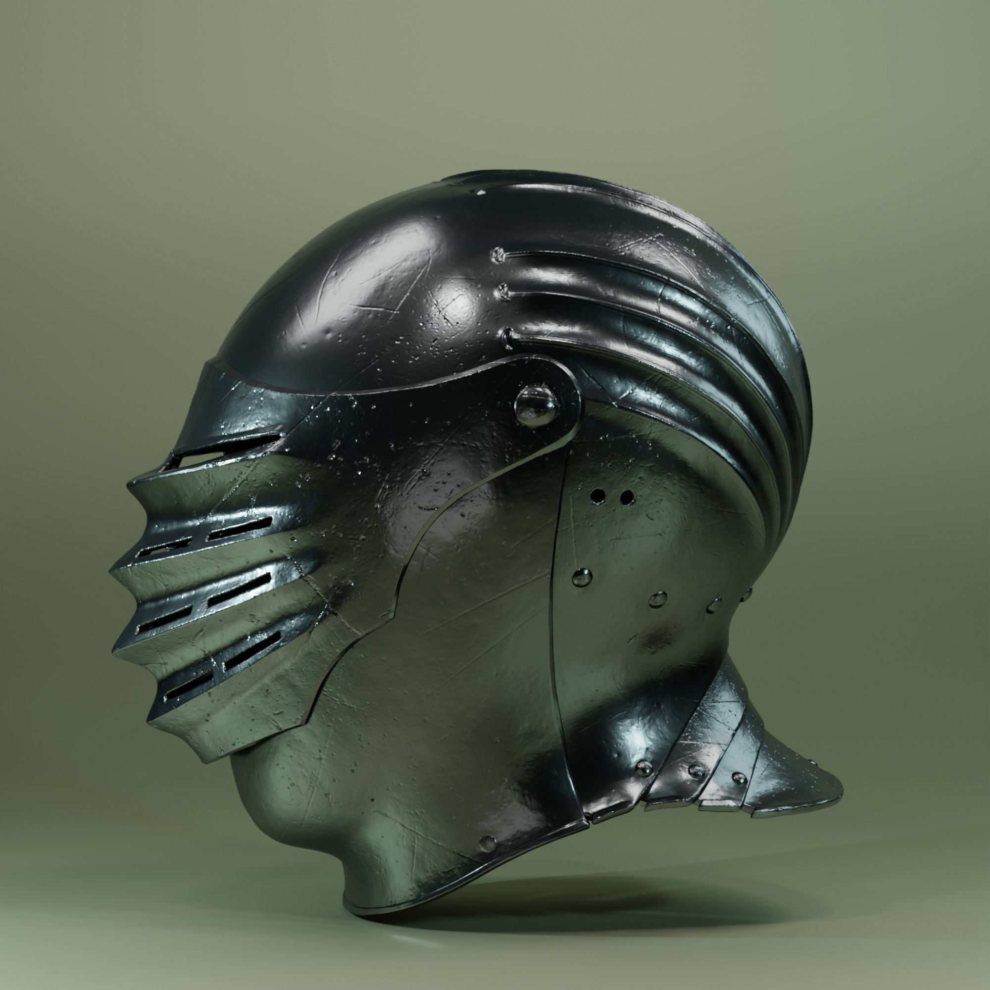 Maximilian Helmet  3D print model_4
