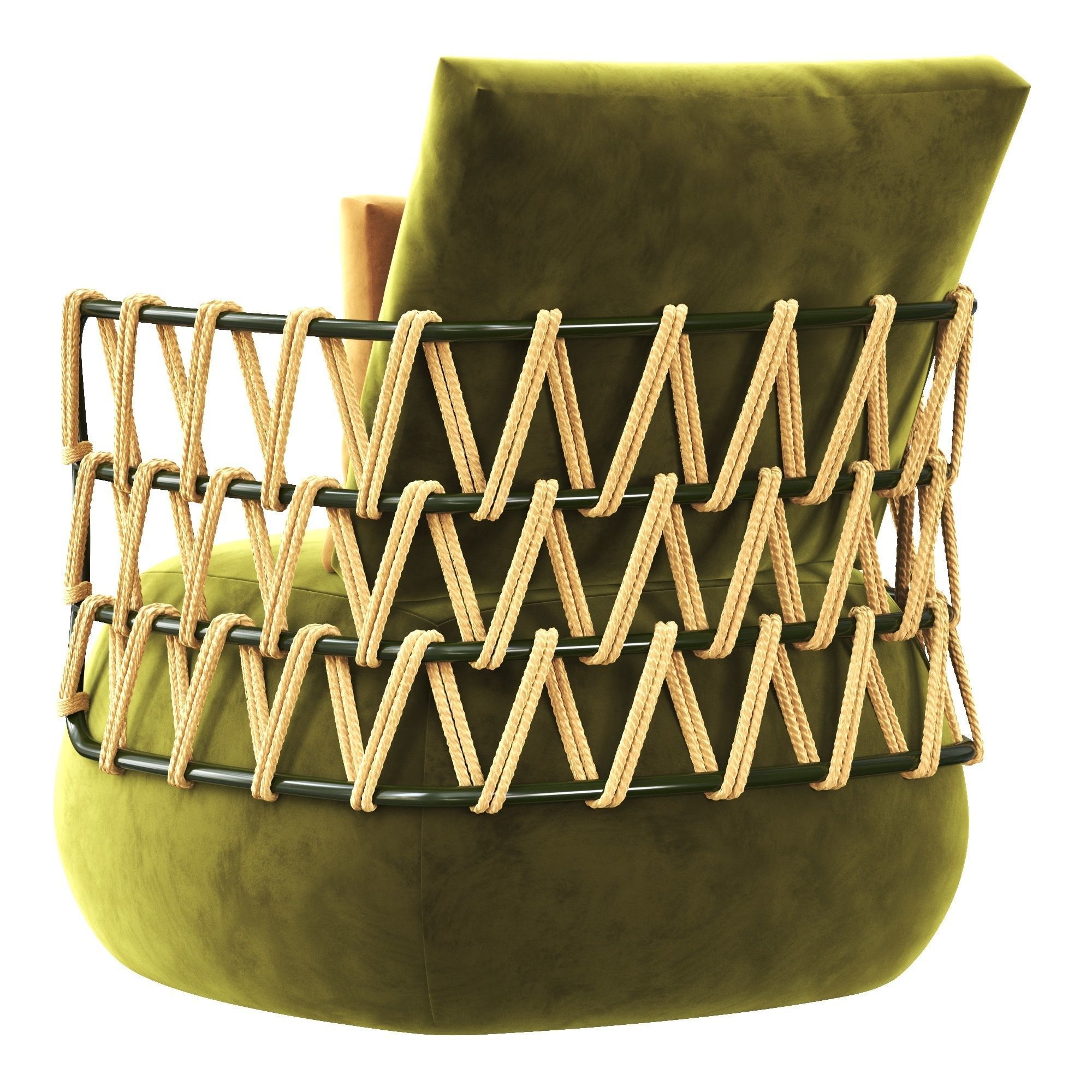 Fat Sofa armchair 3D model_3