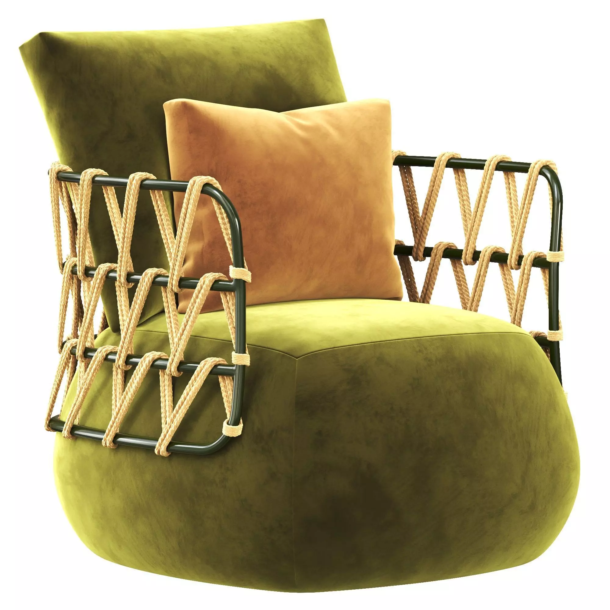 Fat Sofa armchair 3D model_0