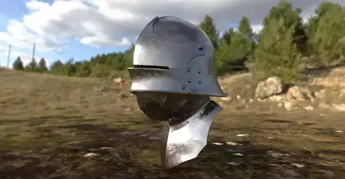 Sallet Helmet 3D print model