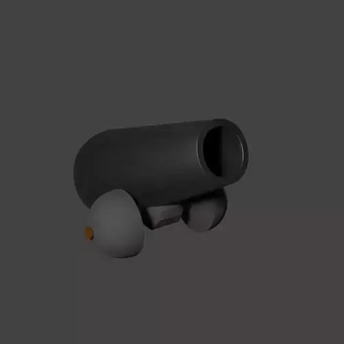 Stylized Cartoon Pirate Cannon