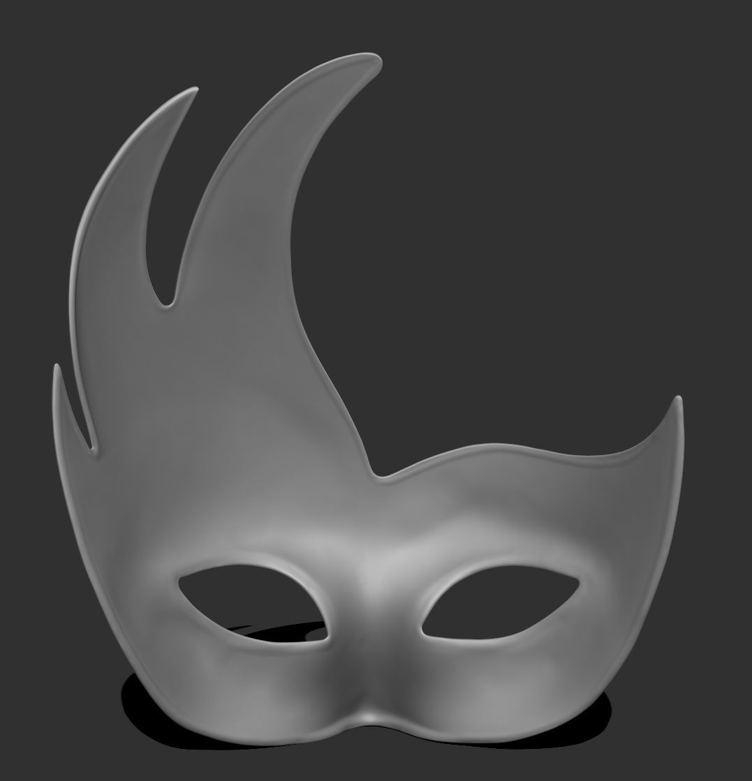 Venetian Mask I 3D print model_2